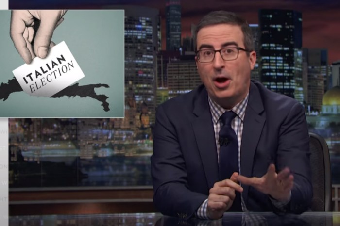 John Oliver just announced he’s running to become Italy’s prime minister