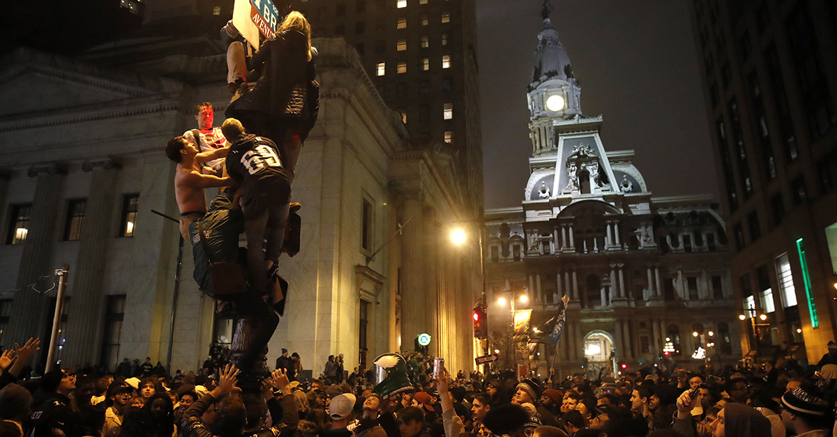 After the Eagles won their first-ever Super Bowl, Philly’s celebration was absolutely insane