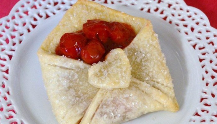 Forget the card — this Valentine’s Day, say “I love you” in a more meaningful way: with a pastry envelope full of cherry pie