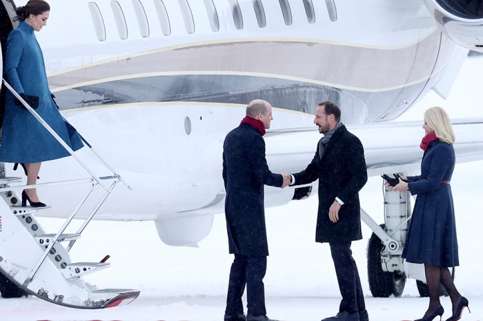 Severe weather forced the royal family to change plans on their official tour of Norway and Sweden