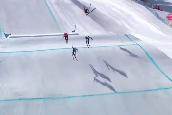 Olympic skier lands in hospital with serious injury after high-flying jump goes horribly wrong
