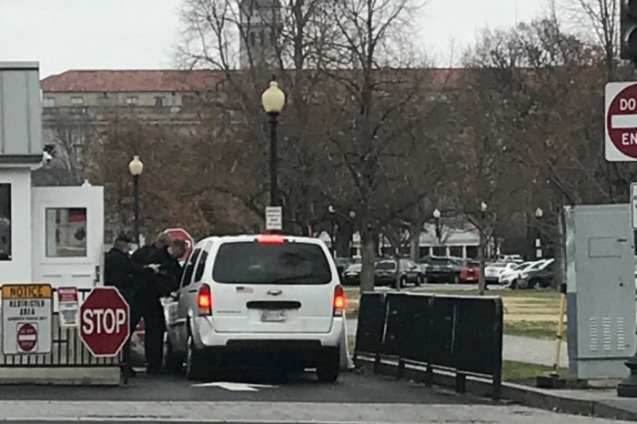 White House on lockdown after a van “intentionally” plows into a security barrier