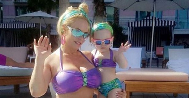 Coco Austin and her mini-me daughter Chanel were absolutely twinning in matching mermaid swimsuits