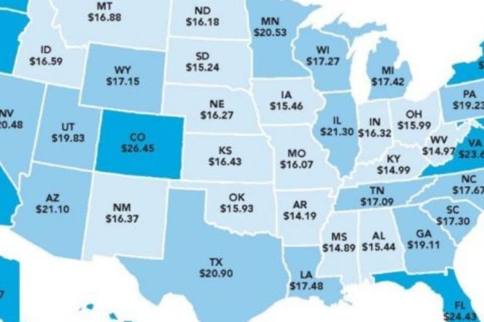 The Hourly Salary Needed in 2021 to Afford a 2-Bedroom Rental in Each State