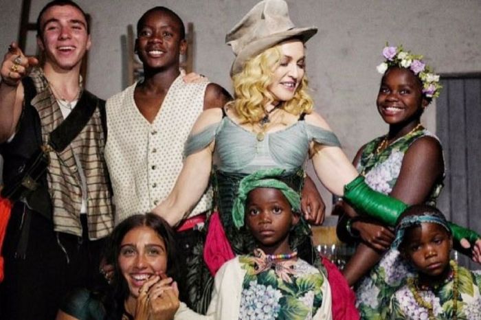 Madonna Shares Touching Instagram Photo Of Her 6 Children in Malawi
