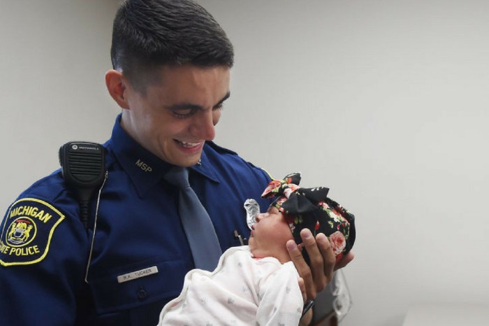 Michigan State Police Trooper Revives Newborn Baby