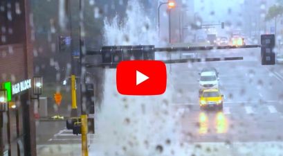 Sewer Explodes Like a Geyser During Minneapolis Storm