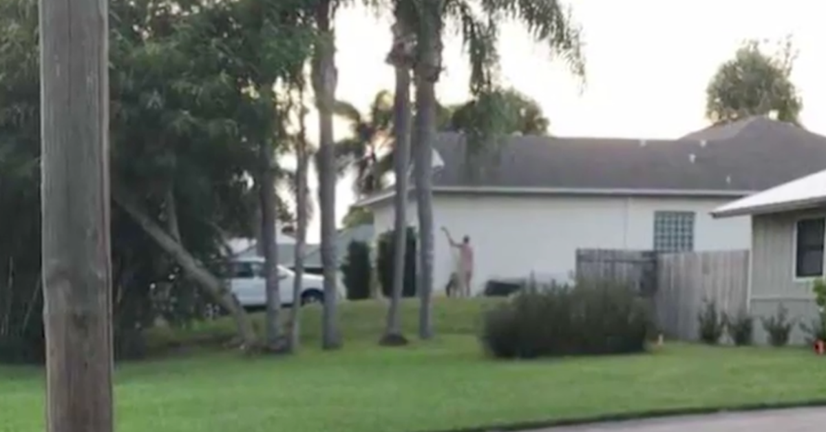 Neighbors complain about Florida man doing yard work naked 