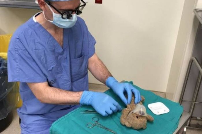 Surgeon’s Picture Goes Viral After Sewing Up Patient’s Teddy Bear