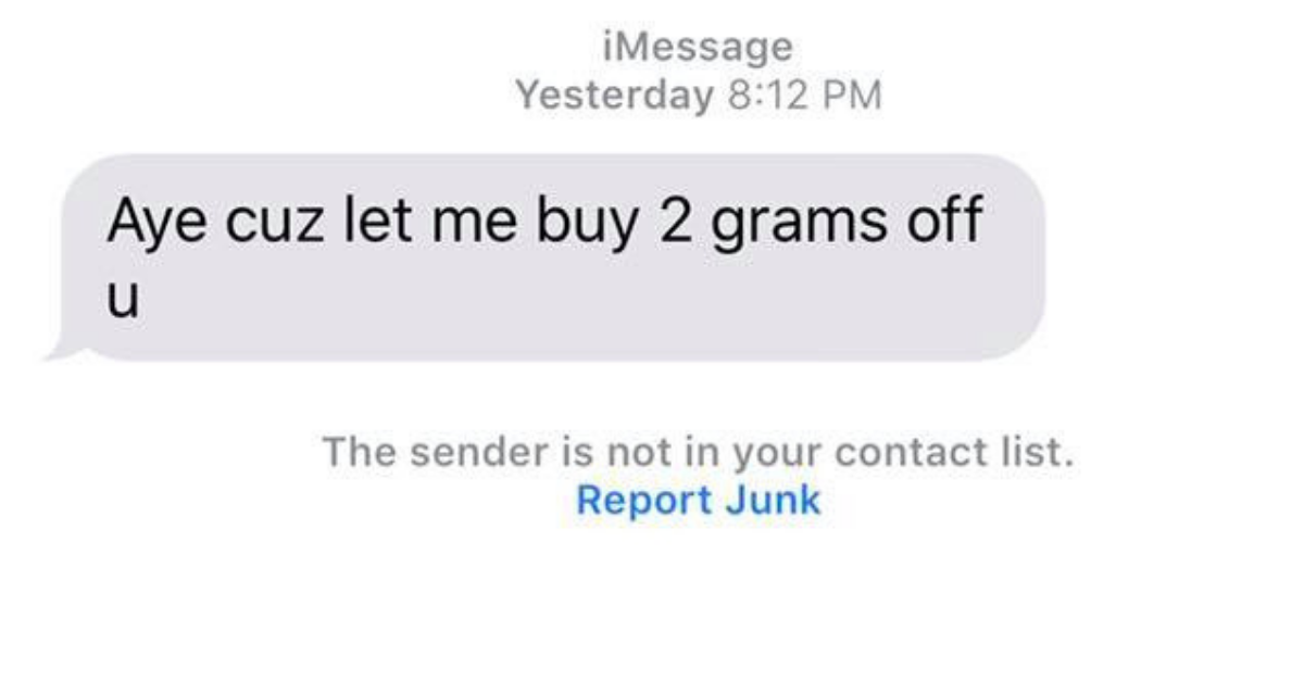 Genius Texts Wrong Number for Drugs — It’s the County Prosecutor | Rare