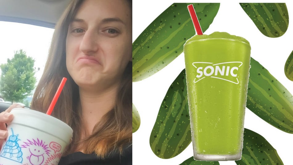 I Tried Sonic Drive In S New Pickle Juice Slush Rare