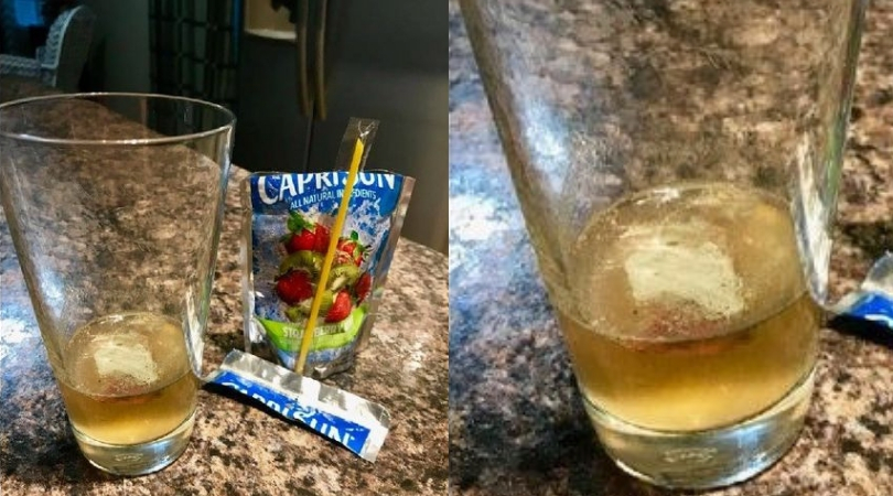 Mold Like Substance Found Inside Capri Sun Juice Pouch Rare