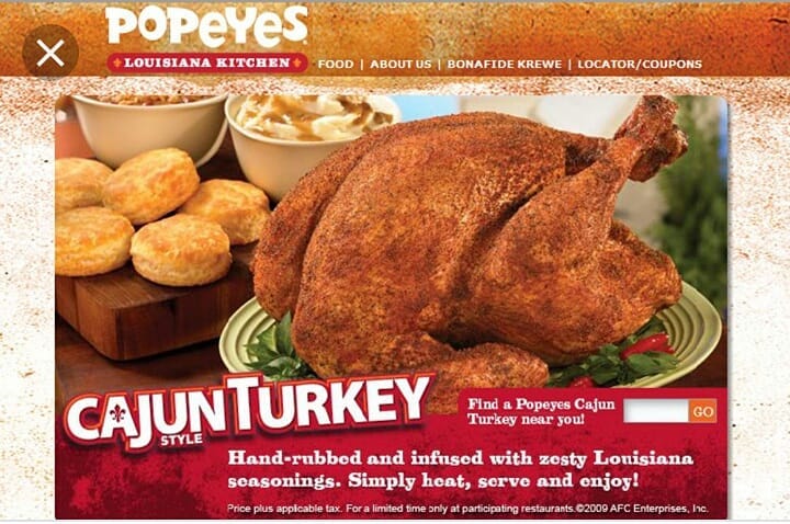 16 Popeyes turkey tucson az