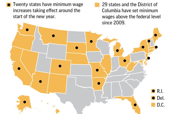 Here Are The States Raising the Minimum Wage This Year