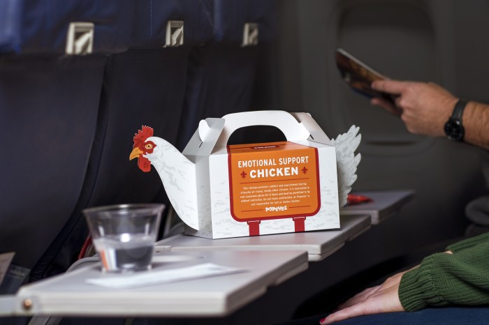 PETA Is Up in Arms Against Popeye’s ‘Emotional Support Chicken’ Meal