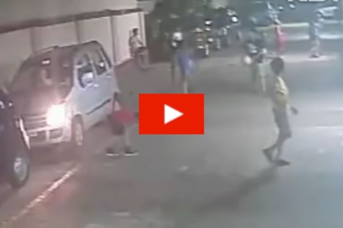 Shocking Video Shows Boy’s Miraculous Escape After Being Run Over