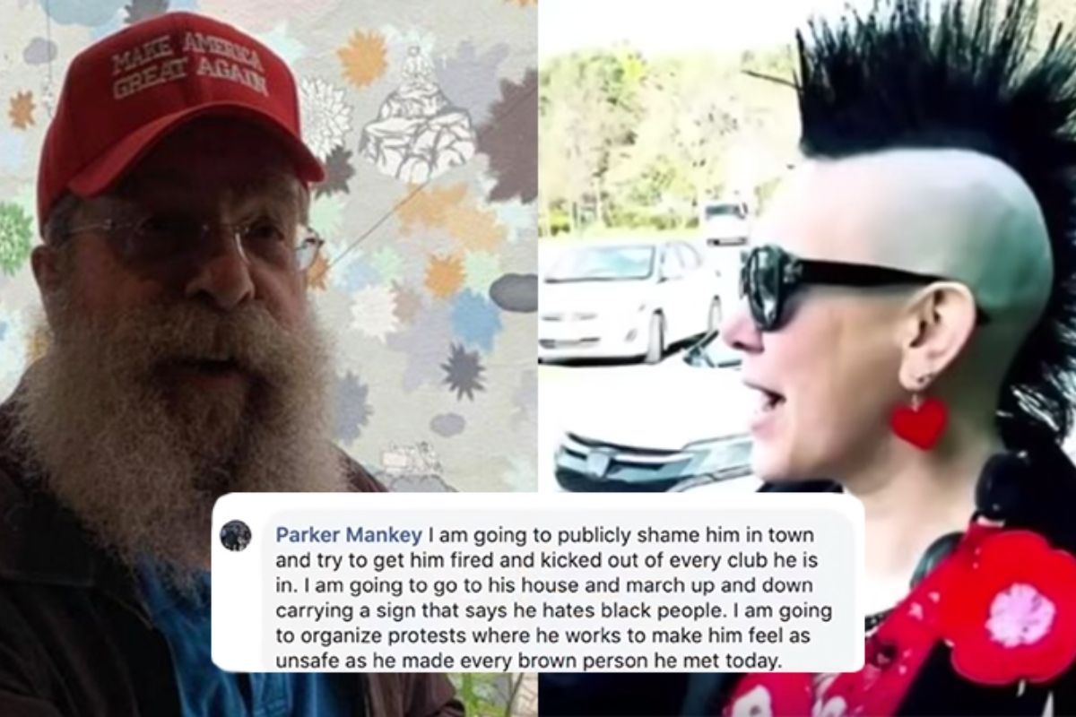 Woman Fired From Job For Wildly Harassing, Threatening Elderly Trump Supporter Wearing MAGA Hat