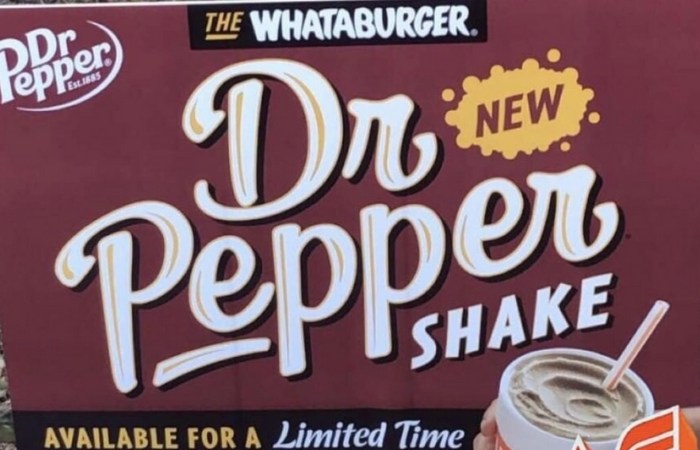 Whataburger’s Dr Pepper Shake is Back, So Bring on the Brain Freeze