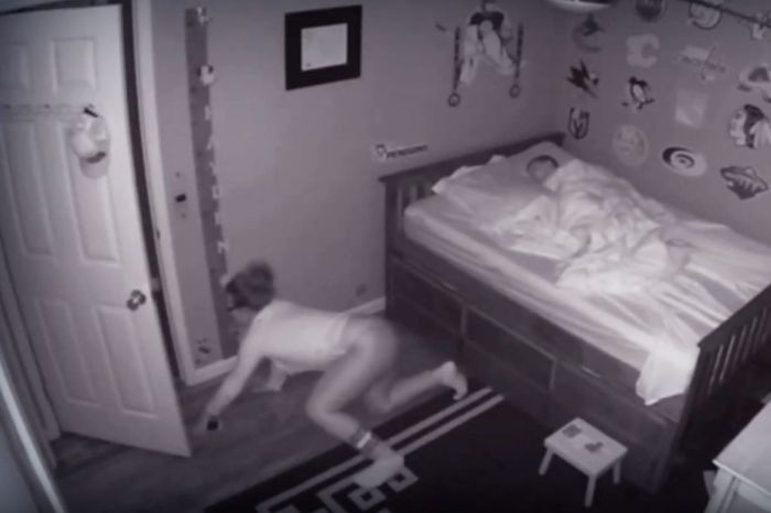 Watch This Mom Sneak Like a Ninja To Avoid Waking Up Her Child