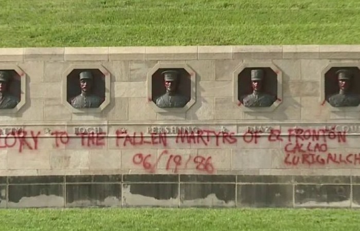 World War I Liberty Memorial Vandalized With Spray Paint