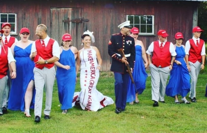 This Couple Had a MAGA-Themed Wedding To Pay Tribute To President Trump
