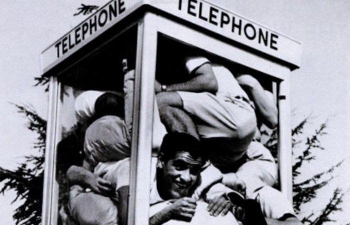 Telephone Booth Stuffing: An Extreme Fad That Took The 1950s by Storm