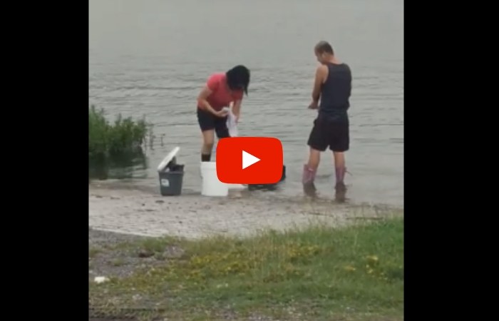 Restaurant Caught Washing Grill, Rags and Pots in Lake