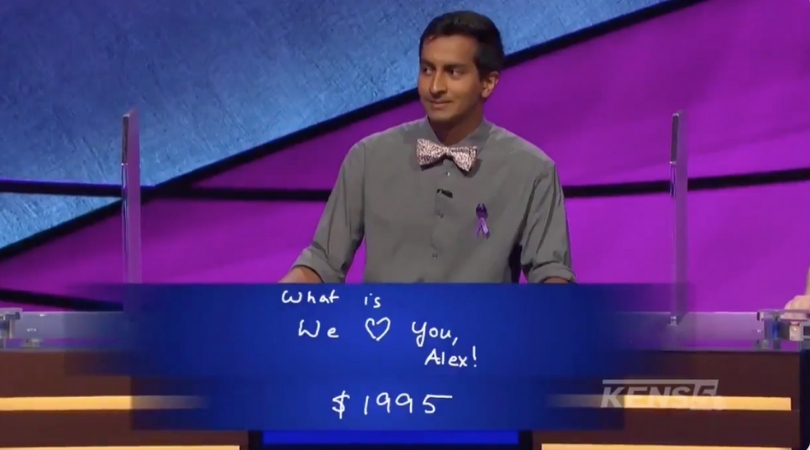 ‘Jeopardy!’ Contestant Surprises Alex Trebek With Supportive Message