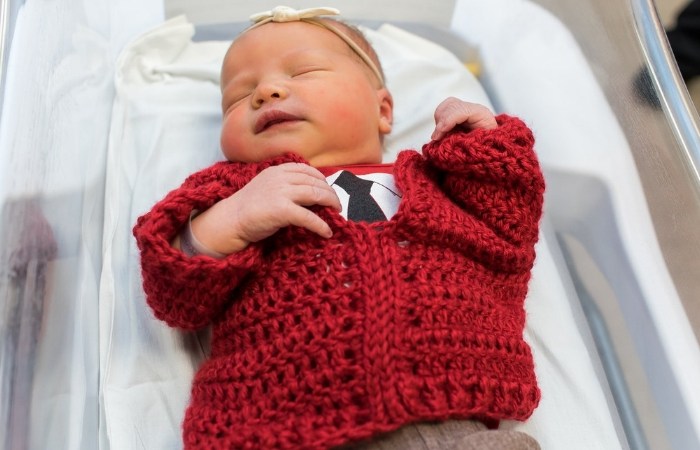 Hospital Celebrates Cardigan Day by Dressing up Newborns as Mister Rogers