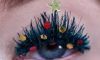 Women are Decorating Their Lashes as Christmas Trees for the Holidays