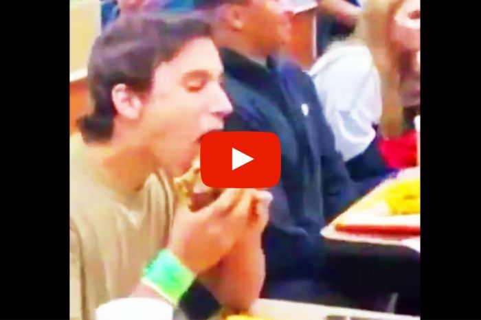 Restaurant Goes Nuts as Kid Devours Massive Whataburger the Size of His Face