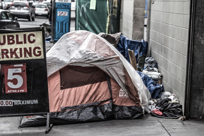 Strip Club Put Advertisements on Homeless People’s Tents