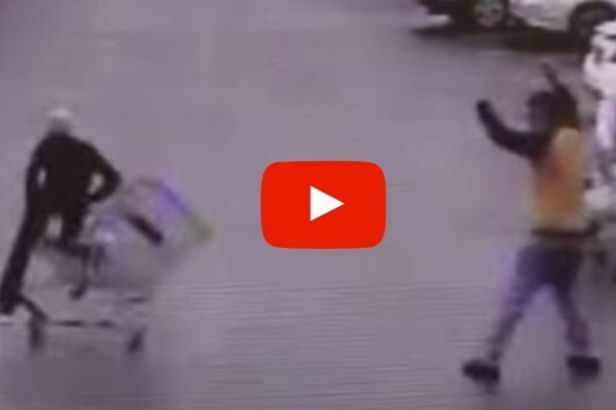 Hero Hilariously Stops Walmart Shoplifter With Shopping Cart