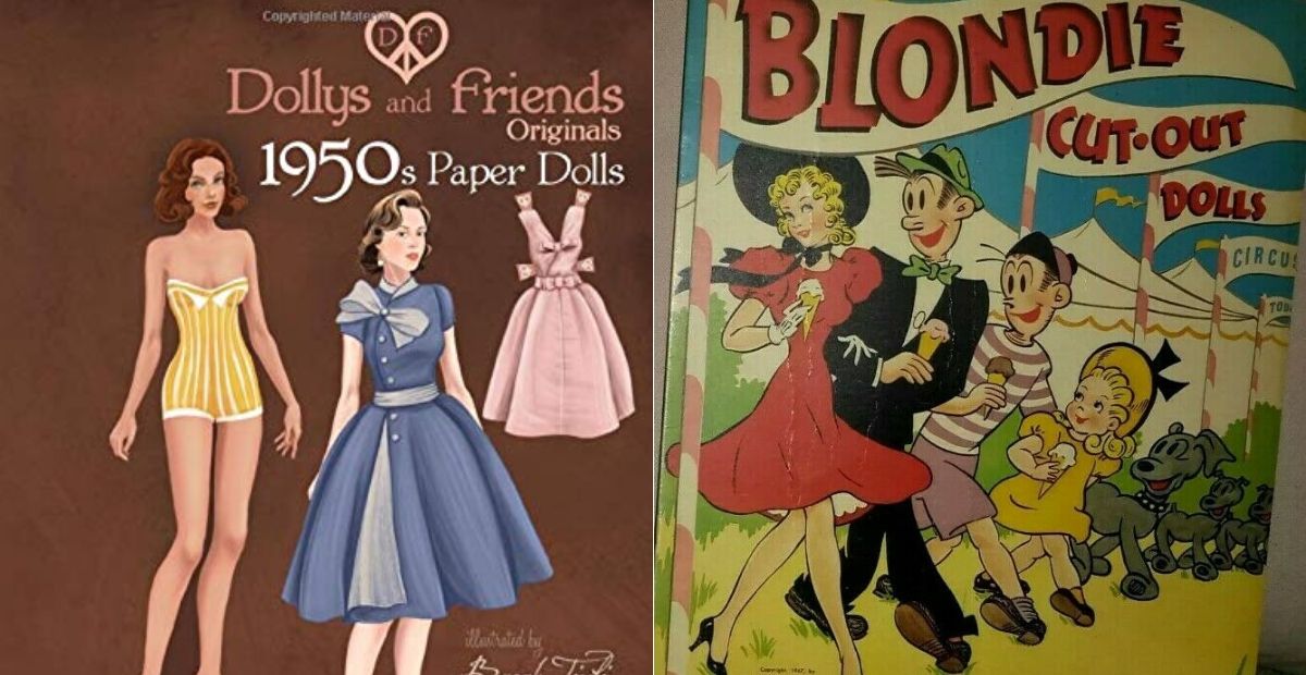 retro paper dolls
