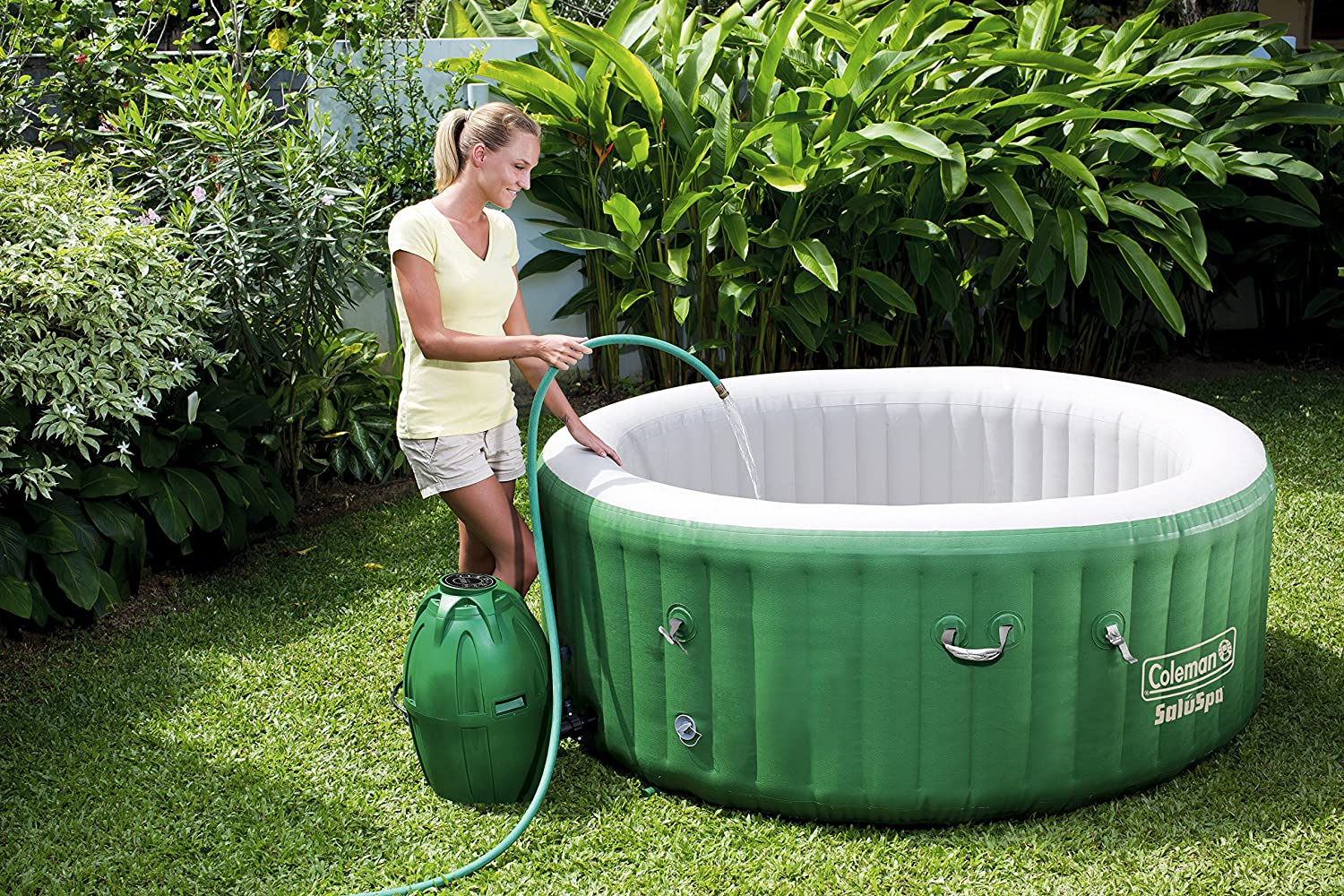 The Coleman Inflatable Hot Tub Offers Endless Backyard Fun | Rare