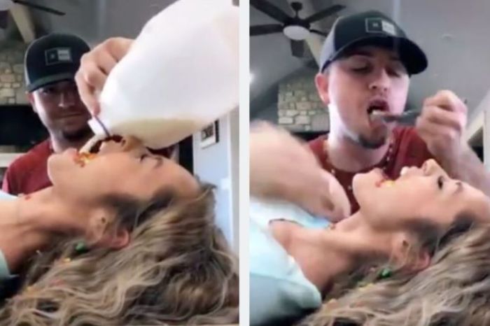 Gross Challenge Has People Eating Cereal Out of Each Others’ Mouths