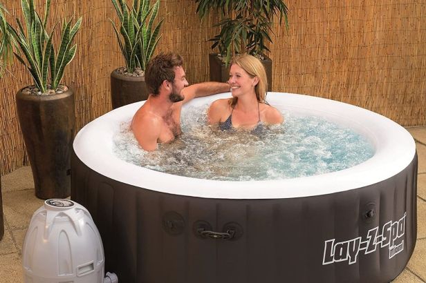 Create a Cozy (And Steamy) Valentine’s Date Night at Home With an Inflatable Hot Tub