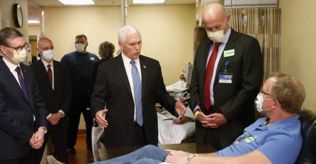 Vice President Pence Chose Not to Wear a Face Mask During Tour of Medical Center Despite Being Required To