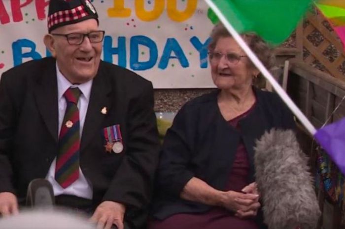 WWII Veteran and Former Prisoner of War Celebrates His 100th Birthday