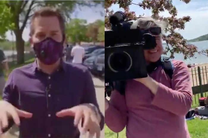 MSNBC Reporter Shames Man for Not Wearing Mask, Man Points Out No One on His Crew Has Masks On
