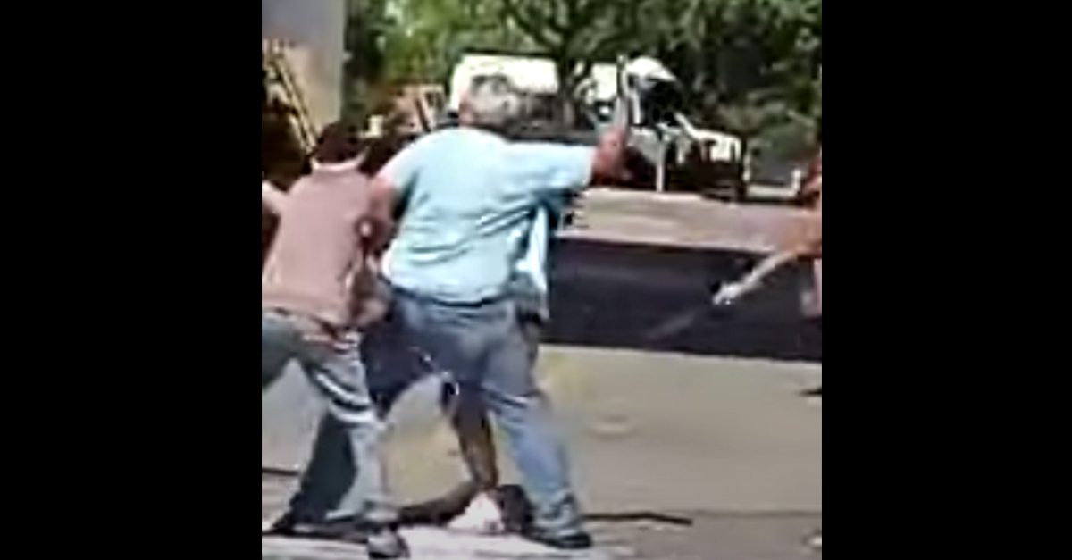 Four Paint Covered Men Get Into Fist Fight At Home Depot Rare