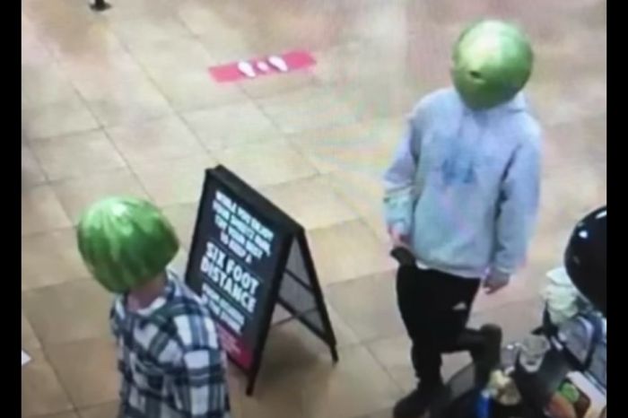 Police Close Robbery Case by Arresting “Melon-Heads.” Literally.