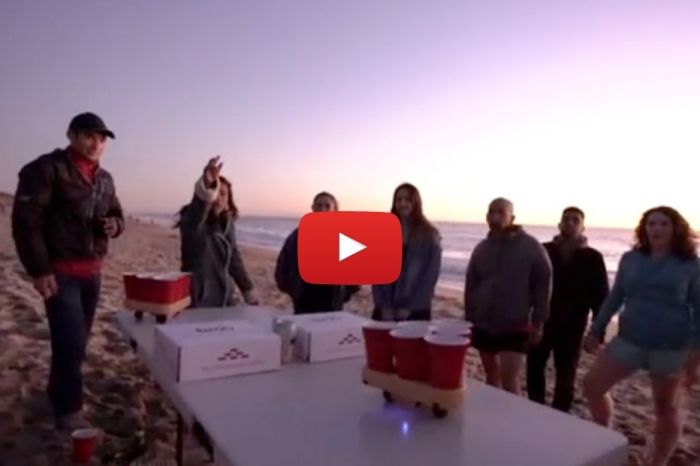 Make Beer Pong More Challenging With a Moving Beer Pong Robot