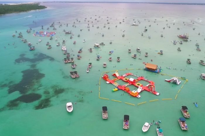 Spend Your Beach Day on Top of a Sandbar at Crab Island