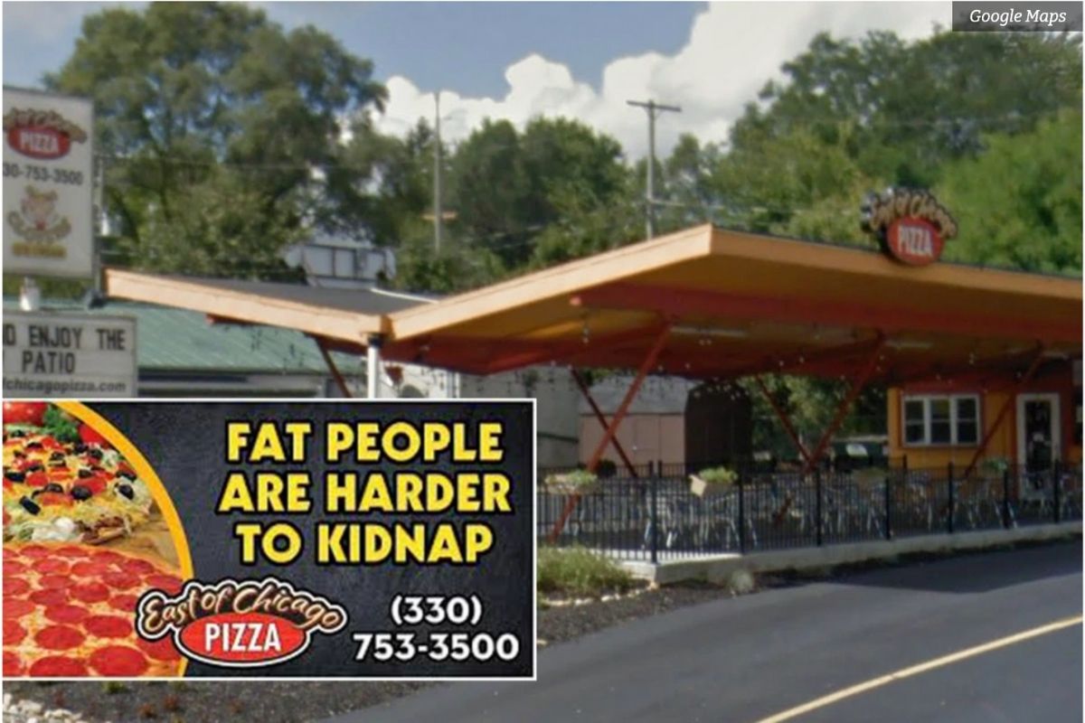 Pizza Shop Slammed for ‘Fat People are Harder to Kidnap’ Advertisement
