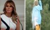 Melania Trump Statue in Slovenia Removed After Being Set on Fire