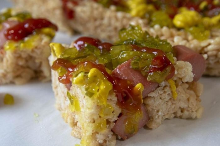 People are Eating Hot Dogs Wrapped in Rice Krispies Treats, and We’re So Grossed Out