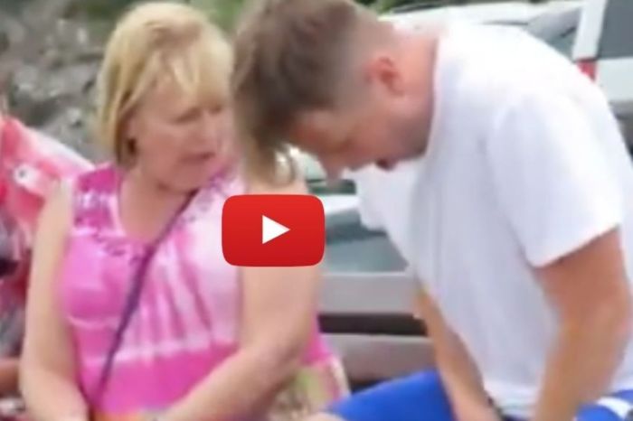 Hilarious YouTuber Pretends His Balls Are Stuck in a Park Bench
