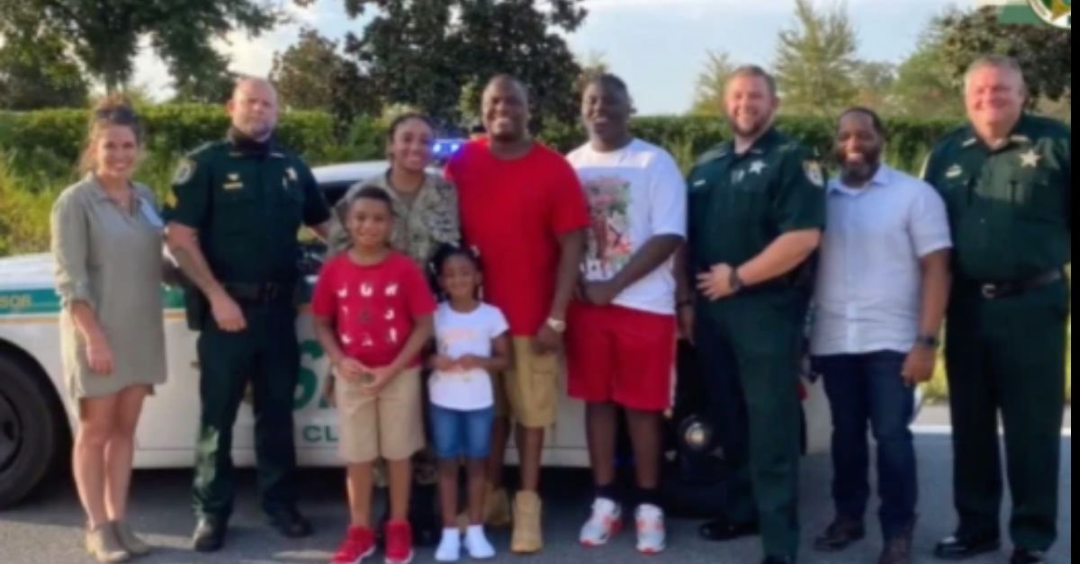 Deputies Fake Traffic Stop to Surprise a Family with a Military Homecoming