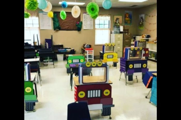 Teacher Creates Social Distanced “Truck Desks” for Safer and More Fun Learning